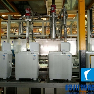 洗衣機注水流水線